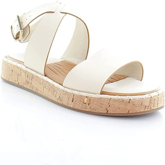Franco Sarto Shoes - Sarto Zarlo Platform Sandal Cream Leather